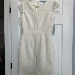 ANTONIO MELANI Elegant Cream Midi Dress